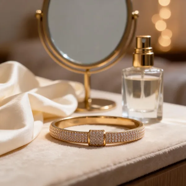 Gold_Stainless_Steel_Rectangular_Crystal_Studded_Bracelet_For_Women