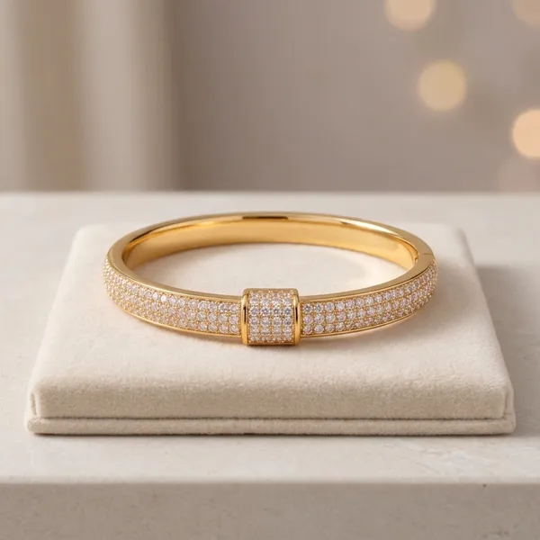 Gold_Stainless_Steel_Rectangular_Crystal_Studded_Bracelet_For_Women