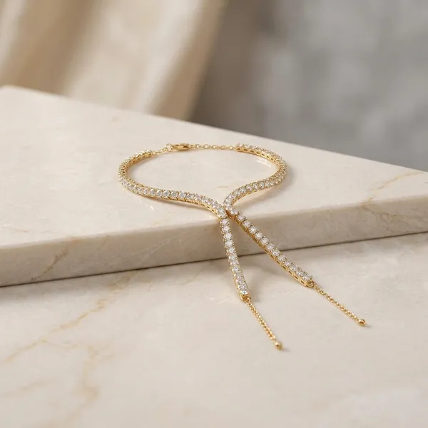 Gold_Stainless_Steel_Floral_Daisy_Hand_Chain_For_Women