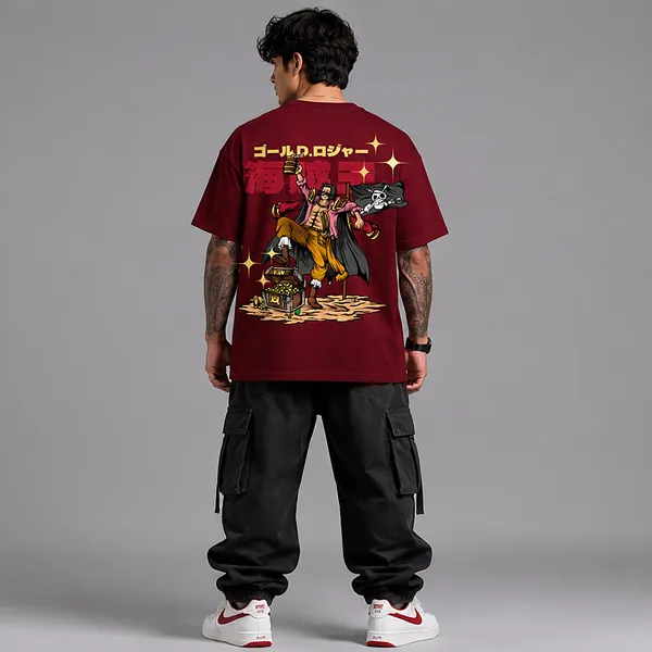 SLYEE_Oversized_Pirate_King_Graphic_Printed_Round_Neck_Cotton_T-Shirt
