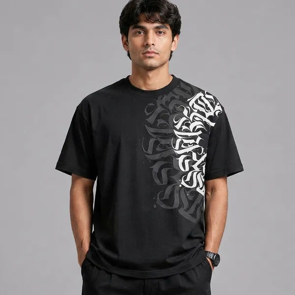 SLYEE_Calligraphy_Printed_T-Shirt