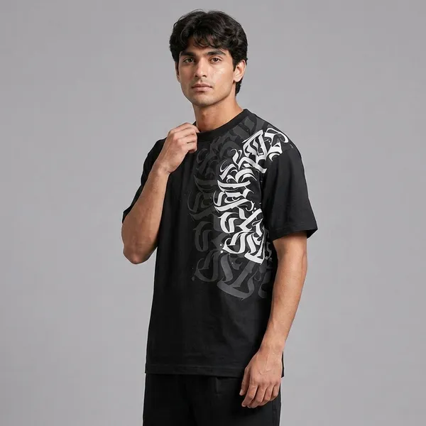 SLYEE_Calligraphy_Printed_T-Shirt