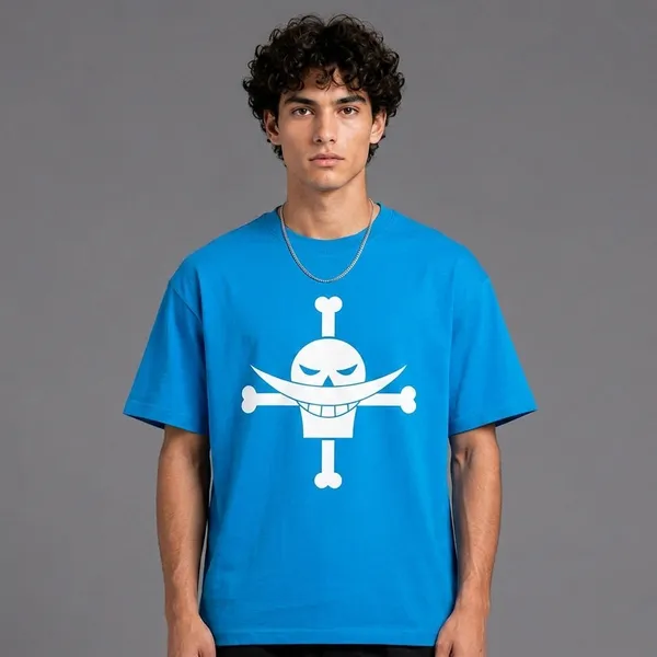 SLYEE_Azure_Phoenix_Oversized_Graphic_Printed_T-Shirt_for_Men