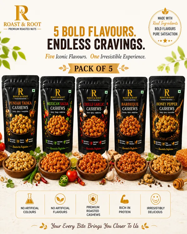 ROAST_&_ROOT_CASHEWS_ULTIMATE_FAMILY_COMBO_[PACK_OF_5]