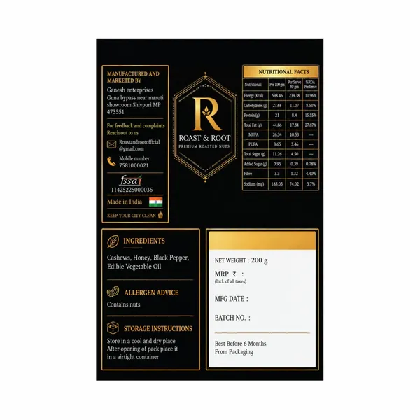 Roast_&_Root_Honey_Pepper_Cashews_|_Premium_Roasted_Flavoured_Cashews_|_Pack_of_2_(200_g_Each)_|_Total_400_g