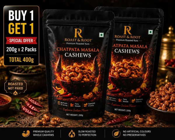 Roast_&_Root_Chatpata_Masala_Cashews_|_Premium_Roasted_Flavoured_Cashews_|_Pack_of_2_(200_g_Each)_|_Total_400_g
