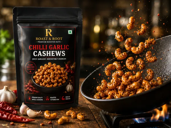 Roast_&_Root_Chilli_Garlic_Cashews_|_Premium_Roasted_Flavoured_Cashews_|_Pack_of_2_(200_g_Each)_|_Total_400_g