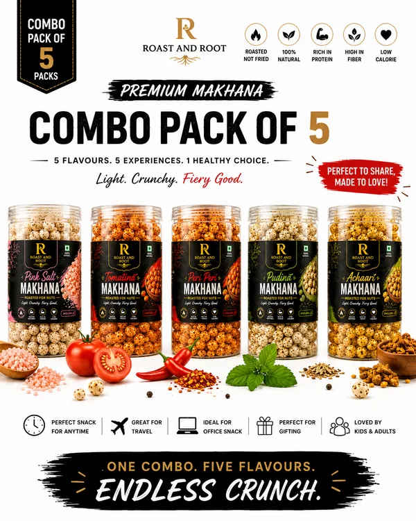 Roast_&_Root_Premium_Roasted_Makhana_Variety_Pack__[Pack_of_5_Flavours]_[5*50gms]