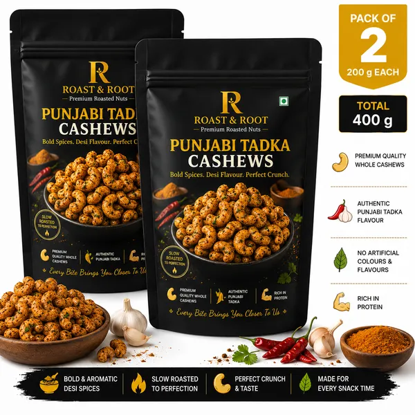 Roast_&_Root_Punjabi_Tadka_Cashews_|_Premium_Roasted_Flavoured_Cashews_|_Pack_of_2_(200_g_Each)_|_Total_400_g