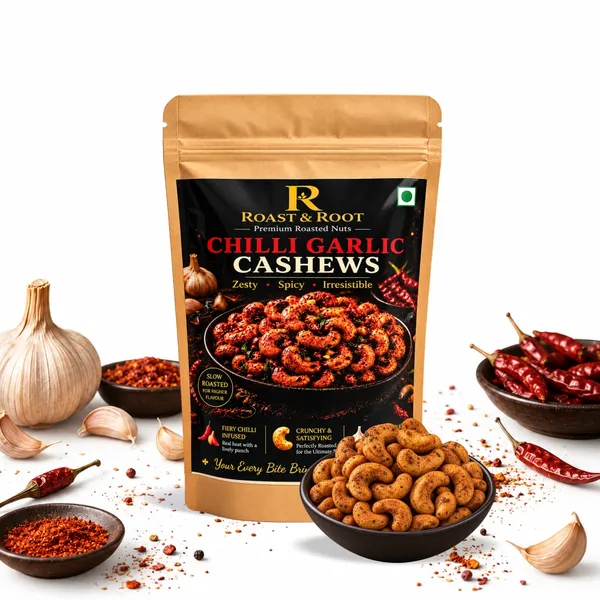 Roast_&_Root_Chilli_Garlic_Cashews_|_Premium_Roasted_Flavoured_Cashews_|_Pack_of_2_(200_g_Each)_|_Total_400_g