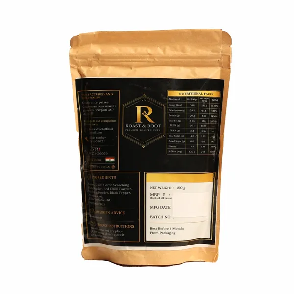 Roast_&_Root_Chilli_Garlic_Cashews_|_Premium_Roasted_Flavoured_Cashews_|_Pack_of_2_(200_g_Each)_|_Total_400_g