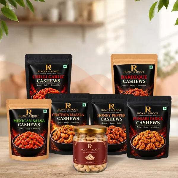 Roast_&_Root_Chilli_Garlic_Cashews_|_Premium_Roasted_Flavoured_Cashews_|_Pack_of_2_(200_g_Each)_|_Total_400_g
