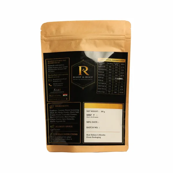 Roast_&_Root_Chatpata_Masala_Cashews_|_Premium_Roasted_Flavoured_Cashews_|_Pack_of_2_(200_g_Each)_|_Total_400_g