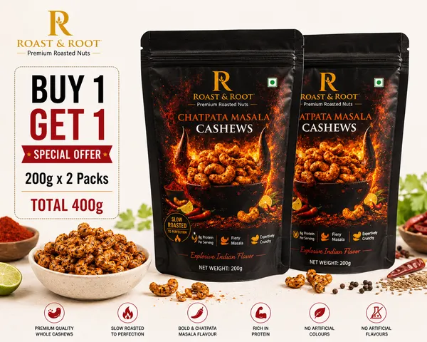 Roast_&_Root_Chatpata_Masala_Cashews_|_Premium_Roasted_Flavoured_Cashews_|_Pack_of_2_(200_g_Each)_|_Total_400_g