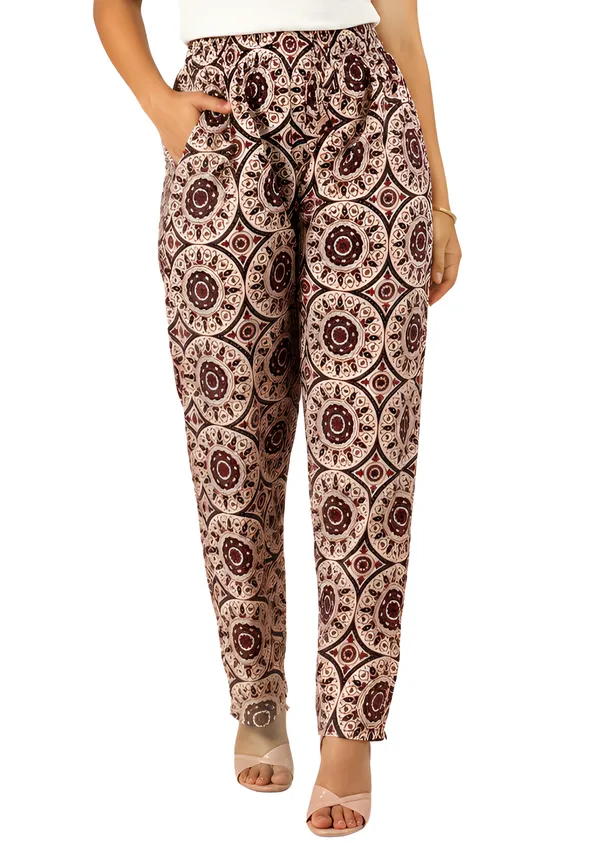 Multicolor_Cotton_Relaxed_Fit_Paisley_Print_Harem_Pants_For_Women