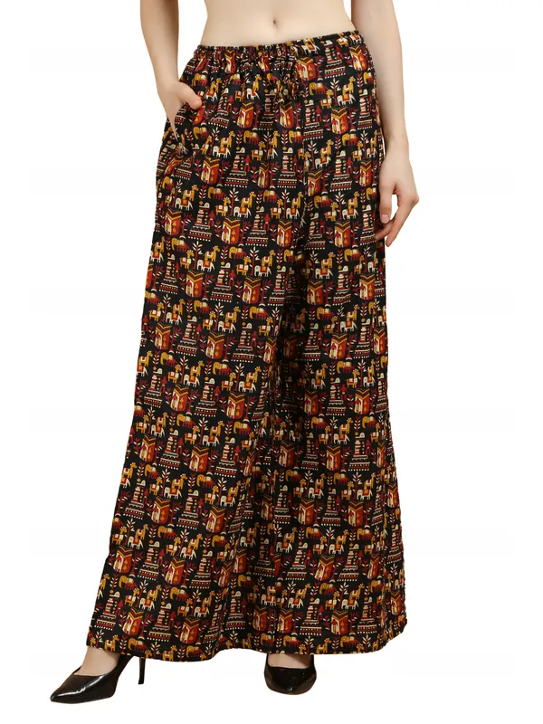 Black_Cotton_Relaxed_Fit_Ethnic_Print_Palazzo_Pants_For_Women