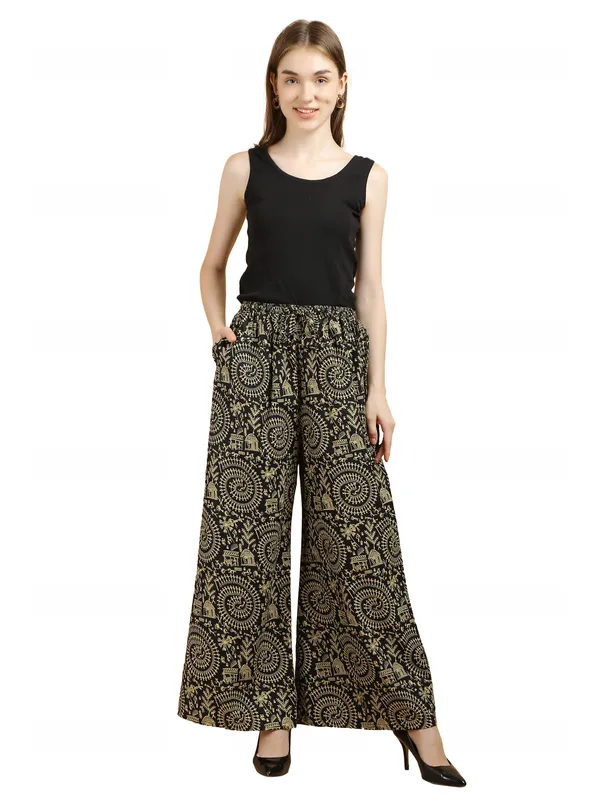 Black_Beige_Cotton_Wide_Leg_Printed_Palazzo_Pants_For_Women