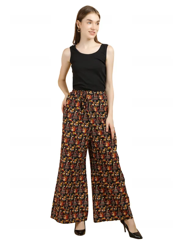 Black_Cotton_Relaxed_Fit_Ethnic_Print_Palazzo_Pants_For_Women