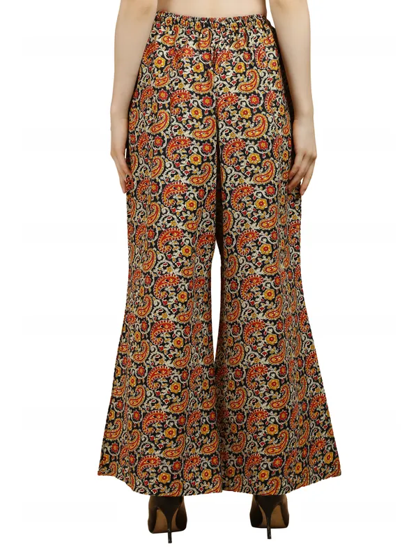 Multicolor_Cotton_Flared_Paisley_Print_Palazzo_Pants_For_Women