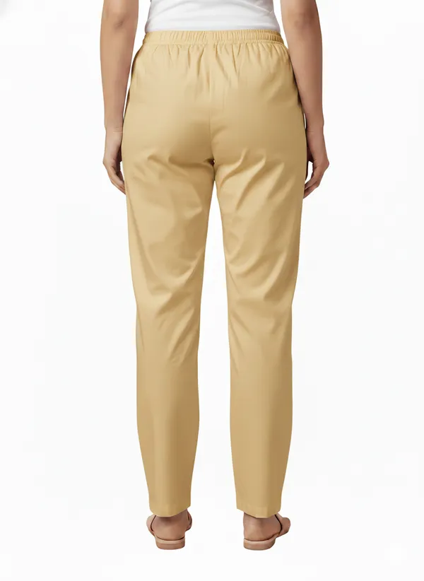 Beige_Cotton_Relaxed_Fit_Drawstring_Pants_For_Women