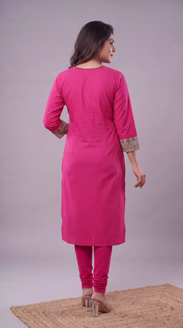 Pink_Madhubani_Art_Printed_Cotton_Straight_Kurti_for_Women