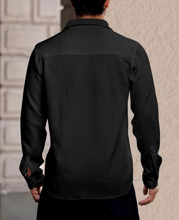 Men_Solid_Casual_Black_Shirt