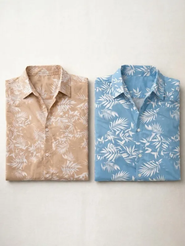 Men_Printed_Casual_Blue,_Brown_Shirt_(Pack_Of_2)