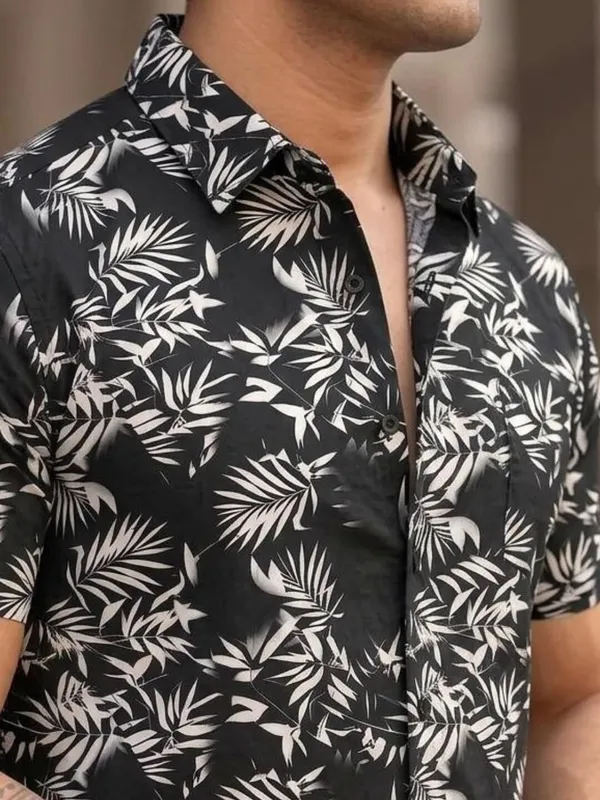 Men_Printed_Casual_Brown,_Black_Shirt_(Pack_Of_2)