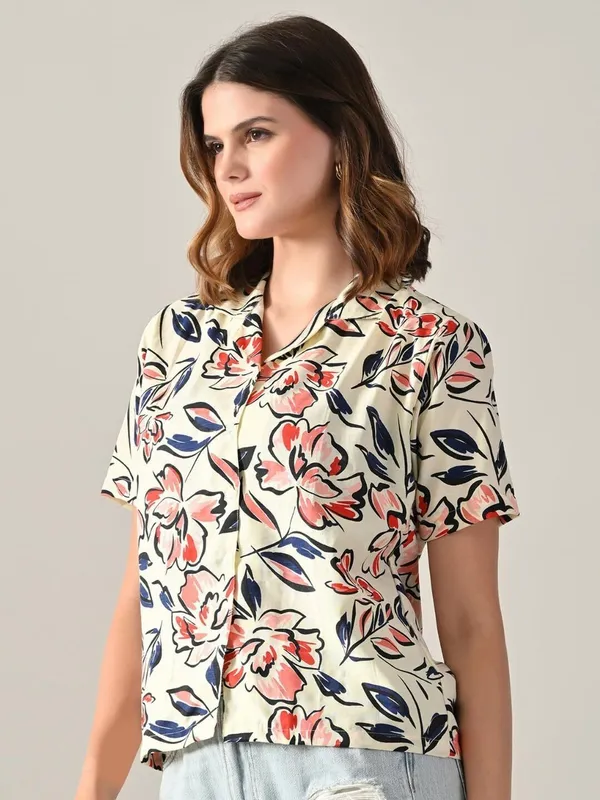 Women_Printed_Beach_Wear_Multicolor_Shirt