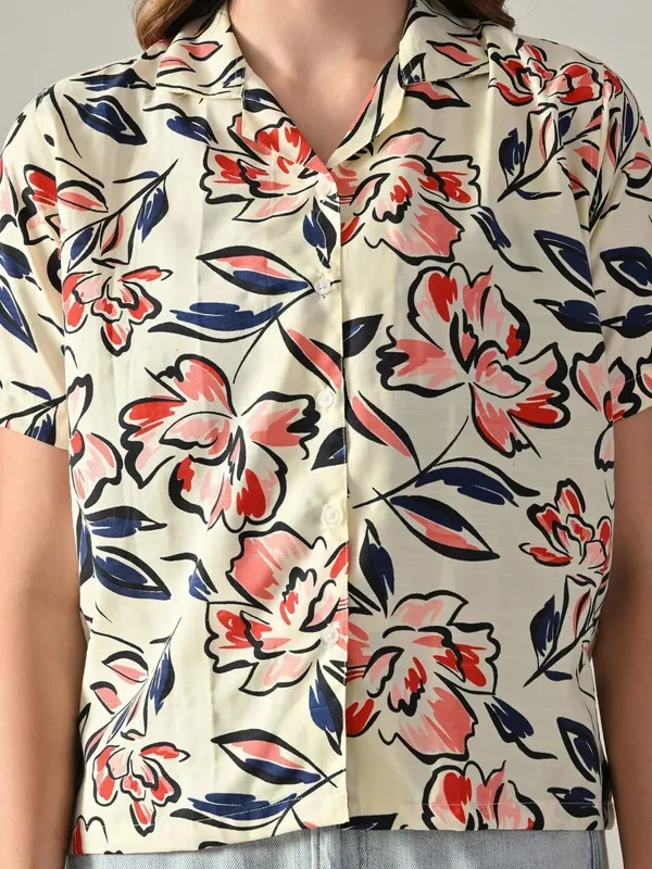 Women_Printed_Beach_Wear_Multicolor_Shirt