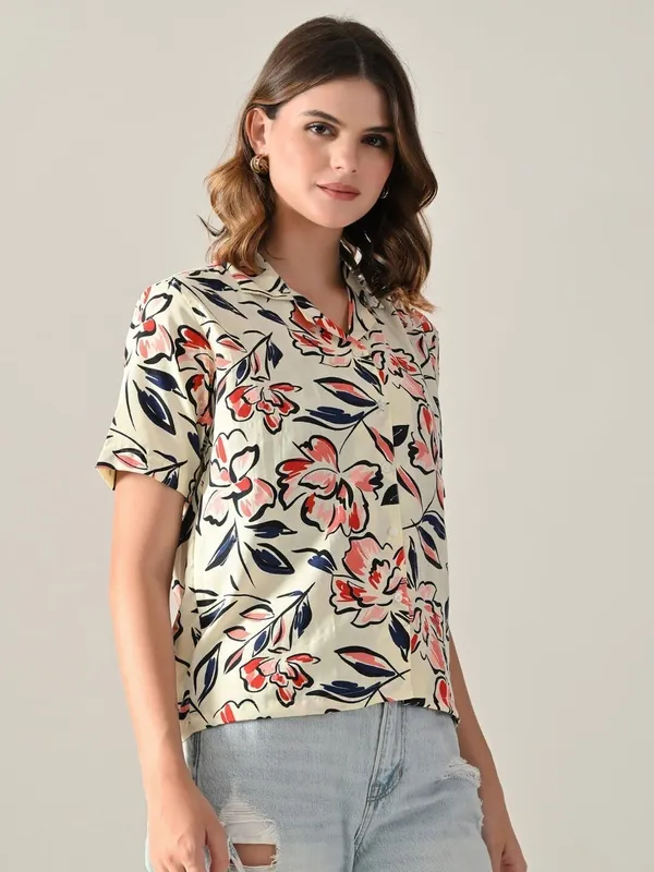 Women_Printed_Beach_Wear_Multicolor_Shirt