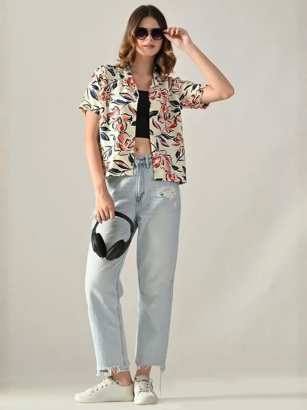 Women_Printed_Beach_Wear_Multicolor_Shirt