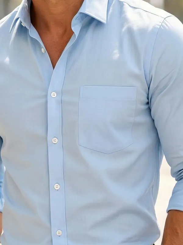 Men_Solid_Casual_Blue_Shirt