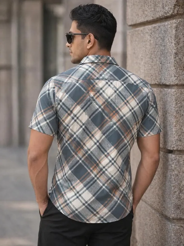 Men_Checkered_Casual_Beige_Shirt