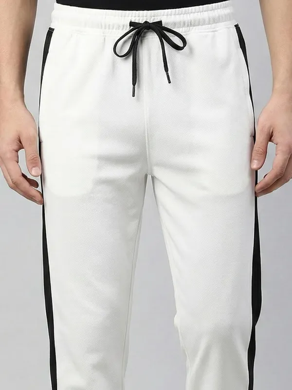 Colorblock_Men_White,_Black_Track_Pants