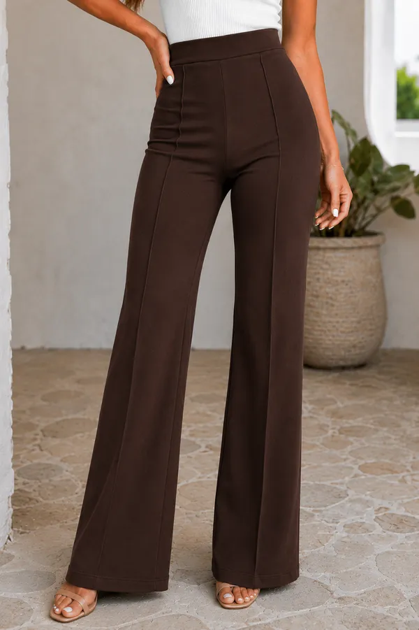 Brown_High_Waist_Wide_Leg_Palazzo_For_Women