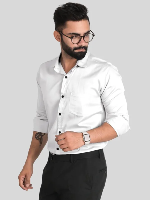 Men_Solid_Casual_White_Shirt