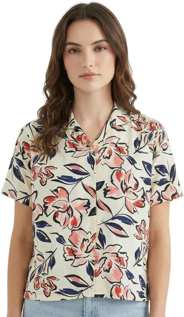 Women_Floral_Print_Beach_Wear_Pink_Shirt