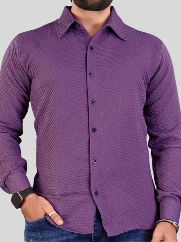 Men_Solid_Casual_Purple_Shirt