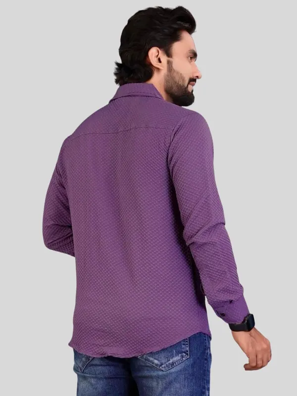 Men_Solid_Casual_Purple_Shirt