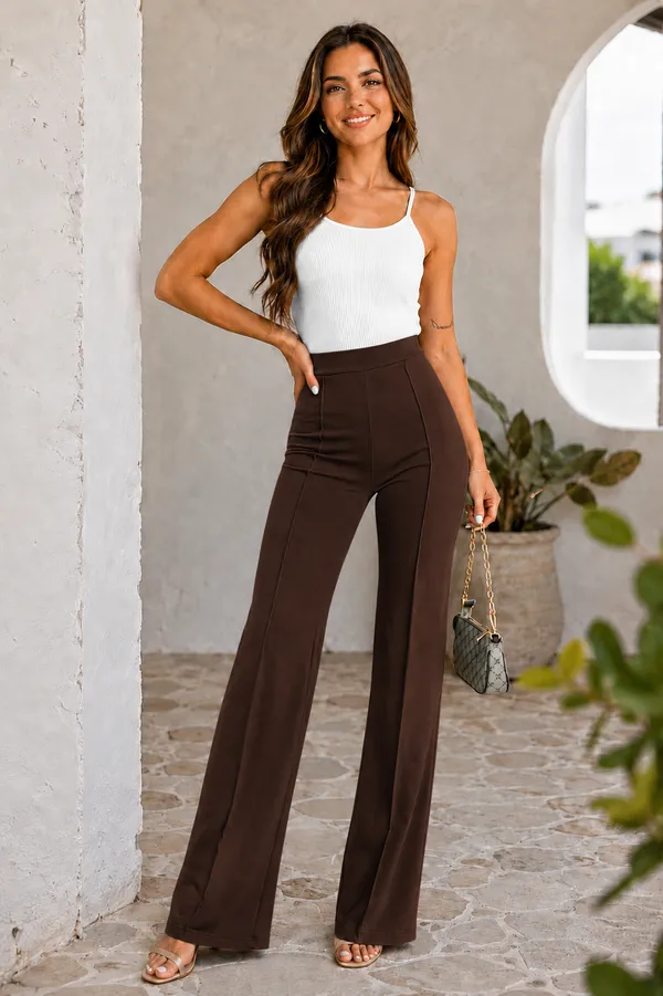 Brown_High_Waist_Wide_Leg_Palazzo_For_Women