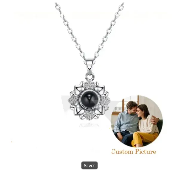 Silver_Black_Stone_Floral_Pendant_Necklace_For_Women
