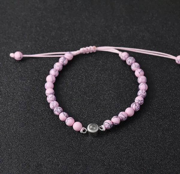 Pink_Stone_Beaded_Adjustable_Bracelet_With_Crystal_Charm