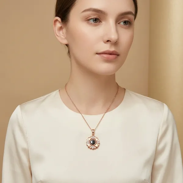 Rose_Gold_Floral_Black_Stone_Crystal_Pendant_Necklace_For_Women
