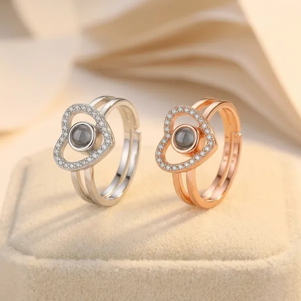 Silver_And_Rose_Gold_Heart_Shape_Adjustable_Rings_For_Women