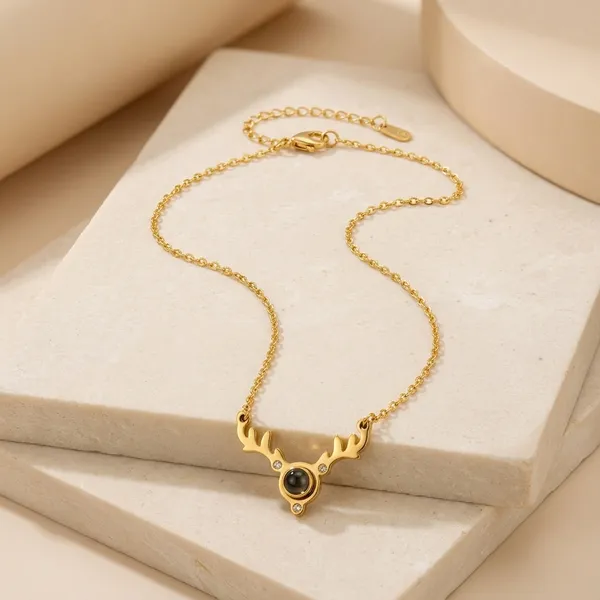 Gold_Plated_Delicate_Chain_Necklace_With_Stone_Pendant_For_Women