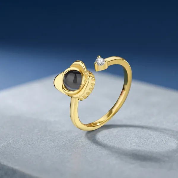Gold_Plated_Black_Stone_Open_Adjustable_Ring_For_Women
