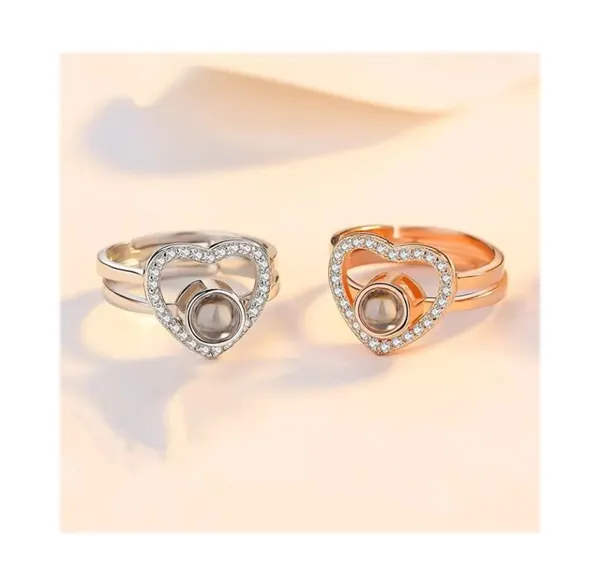 Silver_And_Rose_Gold_Heart_Shape_Adjustable_Rings_For_Women