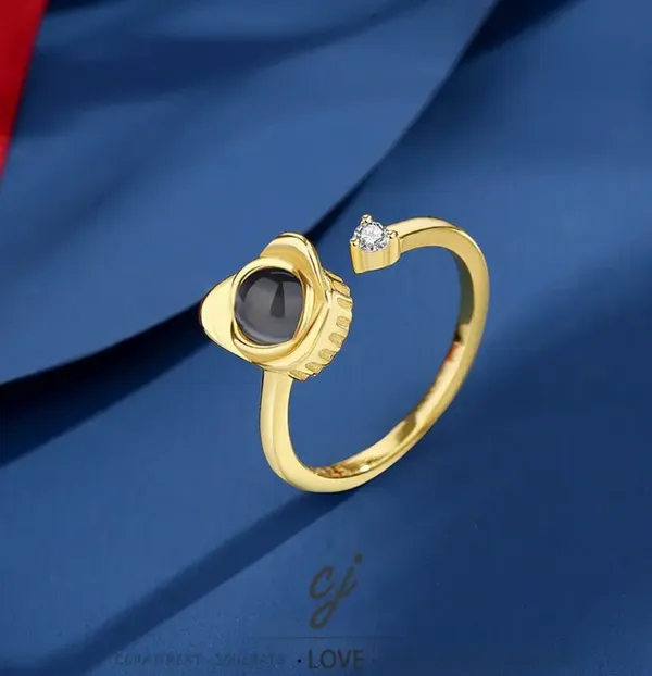Gold_Plated_Black_Stone_Open_Adjustable_Ring_For_Women