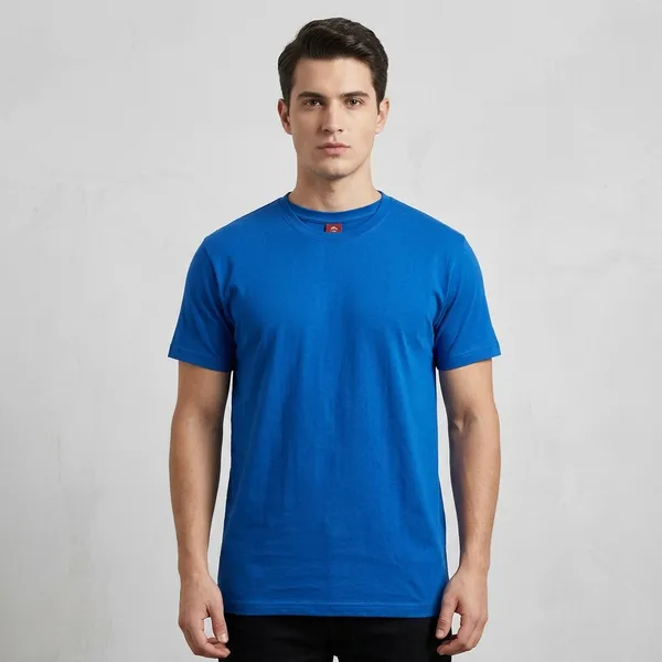Blue_RN_Cotton_Premium_Round_Neck_T-Shirt_For_Unisex